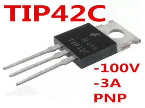 10X TIP42C TIP42 PNP Bipolar transistor BJT -100V -6A TO-220 Medium power linear