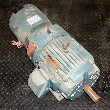 RELIANCE FRAME 213T 3PH 460V 1680RPM 7.5HP DUTY MASTER MOTOR 01MAN90646 G001 CD