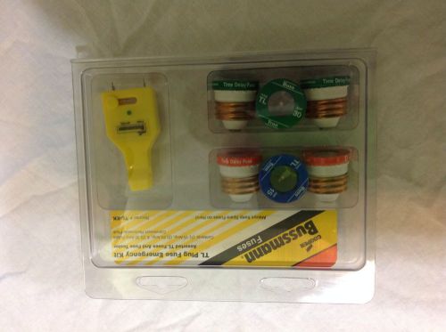 Fuse Emergency Kit New!!! Bussmann TL-EK TL Plug  15 20 30 Amps