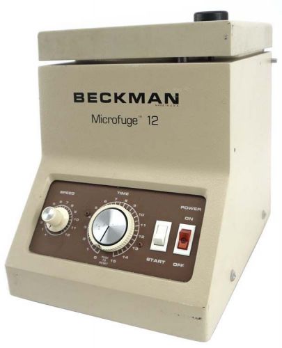 Beckman coulter 12 laboratory lab 12500rpm microfuge centrifuge +12-slot rotor for sale