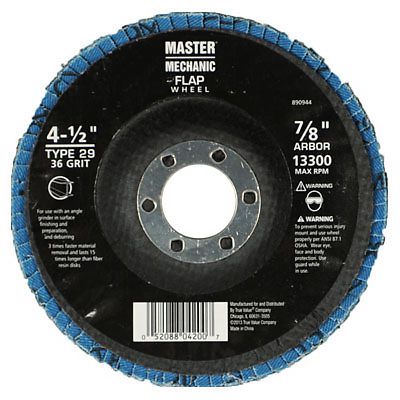 DISSTON COMPANY 4.5-Inch 36-Grit Zirconia Flap Disc