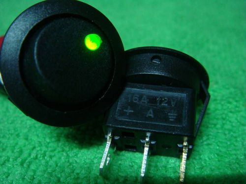 100pcs green led light 12v car rocker off/on switch li for sale