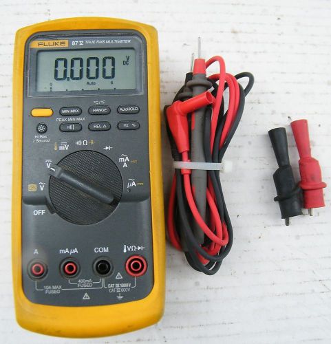 Fluke Model #87V  True RMS Multimeter w/ Leads VERYNICE