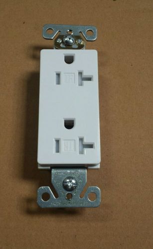 (10 pc) Decorator Duplex Receptacles 20 Amp Tamper Resistant White 20A Decora