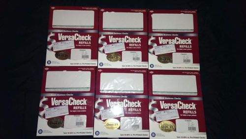 VERSACHECK Green Form 1001 New Blank Business Check Refills, 6 Packs, 1500 Total