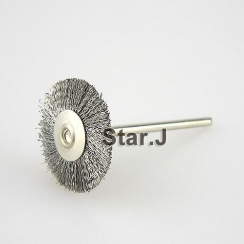 50pcs NEW Wire Steel Brush Polishing Wheel for Rotary Dremel Tools 2.35mm