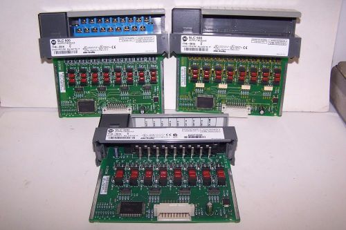 3) ALLEN BRADLEY 1746-OB16 SERIES C SLC 500 OUTPUT MODULE LOT OF 3