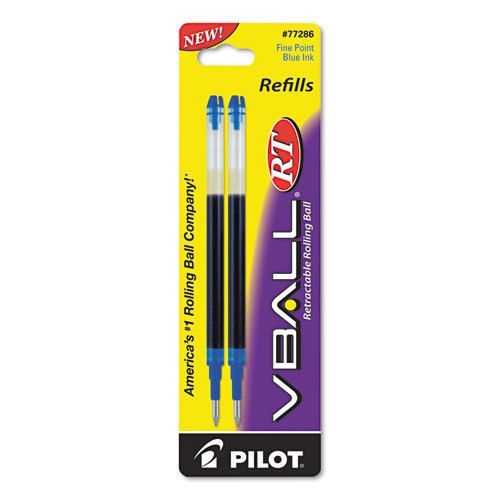 Refill for V Ball Retractable Rolling Ball Pen, Fine, Blue Ink