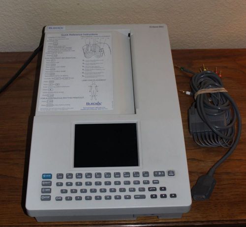 Burdick Eclipse 850 Portable EKG ECG + 12 Lead Excellent Condition