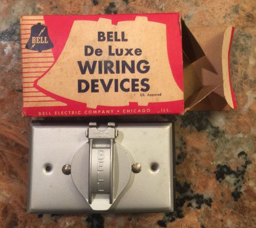 Vintage Bell Deluxe Weatherproof Snap Cover Plate Type Motor Plug Base