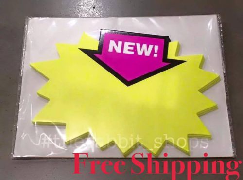 NEW ! 10PCS xSupermarket Sale Promotion Advertising Sign Price Tags POP Paper