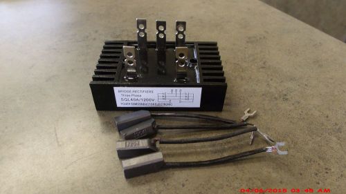 40 amp rectifier three or single phase phase, 4 brushes with 141-040amp bk for sale