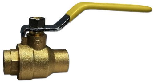 New Full Port 3&#034; Sweat Brass Ball Valve