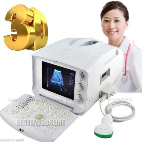 Portable ultrasound scanner machine system convex probe+usb+free 3d image for sale