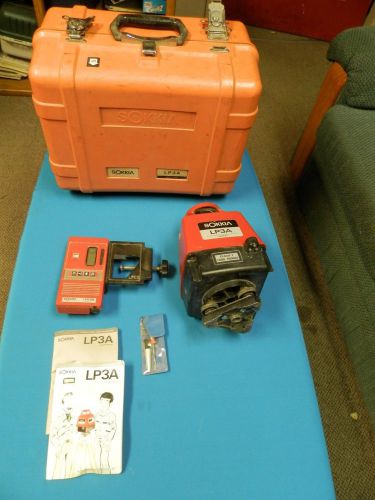 SOKKIA LP3A LASER LEVEL PLANER &amp; LPR3A RECEIVER UNIT