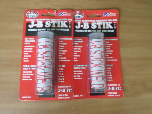 Two! - New Sealed J-B Weld 8267-S J-B Stick Glue Epoxy Repair - 2 Oz Packages US