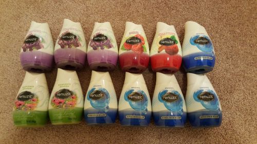 12 BRAND NEW Renuzit Super Odor Killerz Adjustables Air Freshener-Various Scents