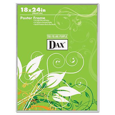 U-Channel Poster Frame, Contemporary Clear Plastic Window, 18 x 24, Clear Border