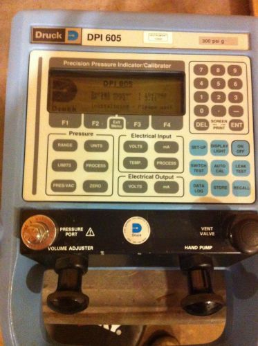 GE Druck DPI-605 Calibrator | 300 PSI Pressure &amp; Vacuum Calibrator