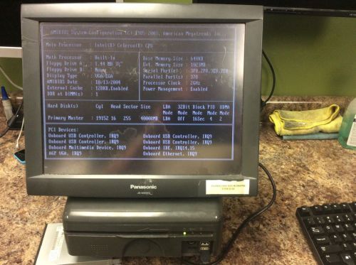 Panasonic JS-930WS POS TOUCHSCREEN WORKSTATION REGISTER Tested! New Battery!
