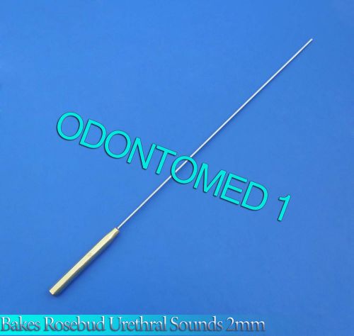 One Pc Bakes Rosebud Urethral Sounds 2MM Gold Plated