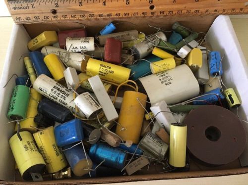 Electronic Components Capacitors Resistors More Actual shown MixLot 2lb Untested