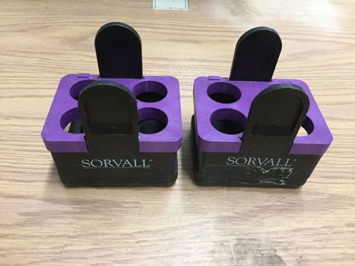 Lot of 2 Sorvall DuPont Model 00438 Purple Inserts