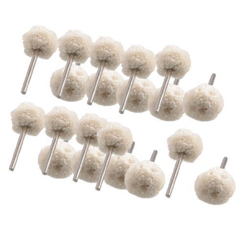 Amico 20 Pcs 0.83&#034; Dia Wool Polishing Ball Polish for Stainless Steel