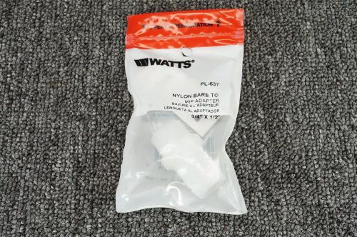 Watts Nylon Barb To MIP Adapter PL-637 3/4&#034; X 1/2&#034;