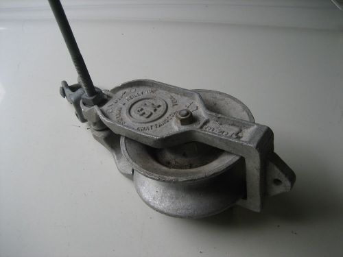 Sherman &amp; Reilly Lineman Block Pulley XS-100-B  Chattanooga Tenn.