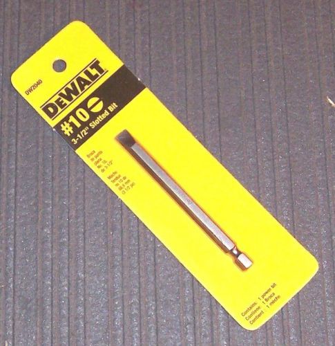 Dewalt dw2040 # 10 x 3-1/2&#034; slotted power bit for sale