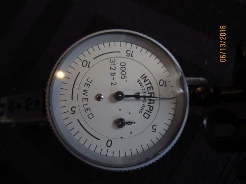 Interapid 312b-2 .0005&#034; Dial test indicator