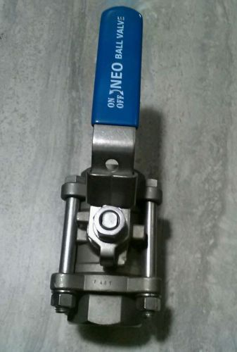 1-1/4&#034; stainless steel  ball valve -3pc body full port, 1000wog new legacy stock for sale