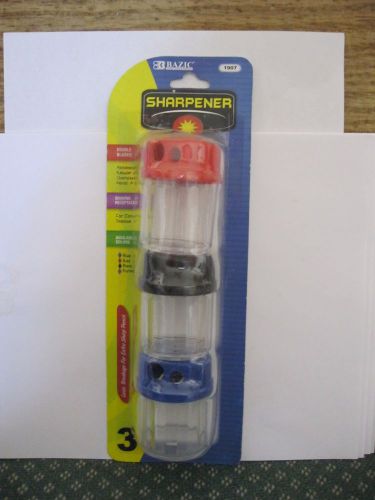 #M6-34 - PACK OF 3 PENCIL &amp; CRAYON SHARPENERS