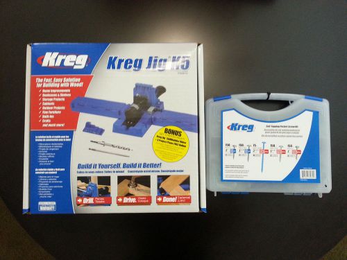 KREG K4MS POCKET HOLE JIG  + SELF TAPPING POCKET SCREW KIT, SK03