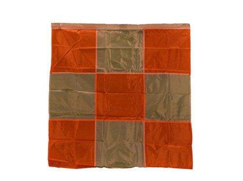 Cortina 03-229-3423 Vinyl Airport Warning Flag, 36&#034; Width x 36&#034; Height, Orange