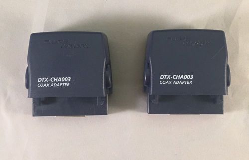 Fluke Networks DTX-CHA003 Coax Test Adapter Set For DTX-1800 DTX-1200