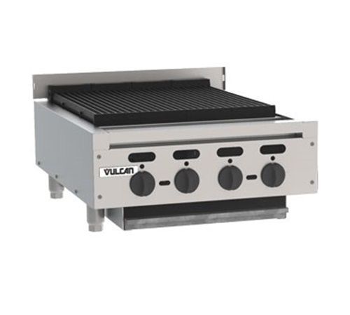 Vulcan vacb25 achiever charbroiler countertop 25-1/8&#034; (4) cast iron 17,000... for sale