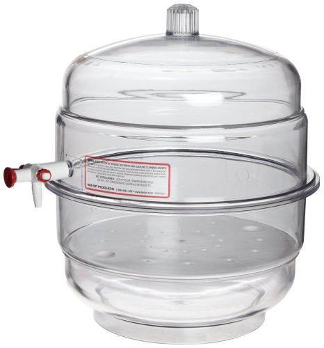 Bel-Art Scienceware F42027 Polycarbonate Bottom Space Saver Vacuum Desiccator, 2