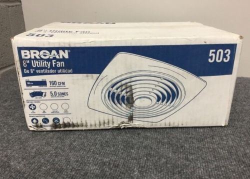 New Broan 8&#034; 503 Utility Fan 160 CFM