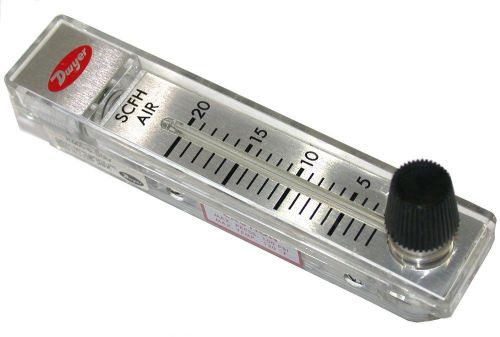 UP TO 25 DWYER RATE-MASTER FLOWMETER 2-20 SCFH AIR RMA-6-SSV