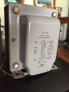 NEW TRIAD ISOLATION TRANSFORMER N-74A 1.3A 120VAC INPUT OUTPUT IN BOX #4