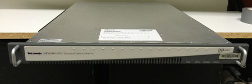 Tektronix MTM 400 MPEG Transport Stream Monitor MTM400EI B010709 Op 1-5 ES IU QP