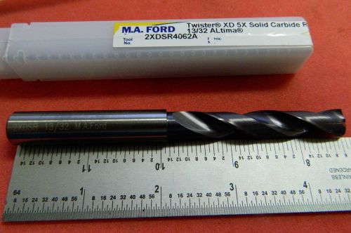 MA FORD 02522 2XDSR4062A 13/32 ALTIMA TWISTER DRILL 5X SOLID CARBIDE R