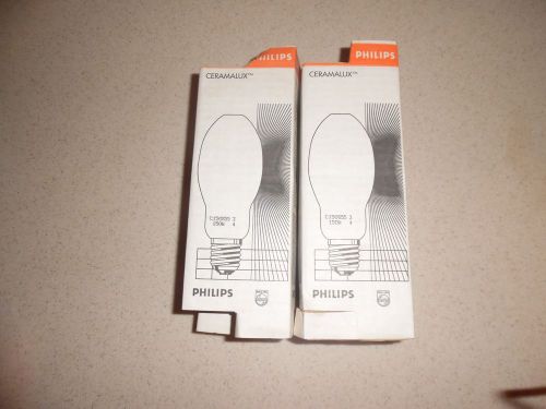 2 PHILIPS 150W C150S55 VAPOR LIGHT BULBS