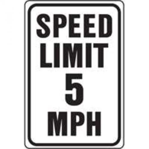 Sign Highway Spd Lmt 5Mph 12In Hy-Ko Products Highway Signs HW-23 White Aluminum