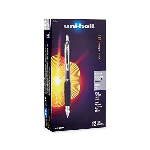 uni-ball Signo Gel 207 Retractable Roller Ball Pen, Medium Point, ..., FAST SHIP