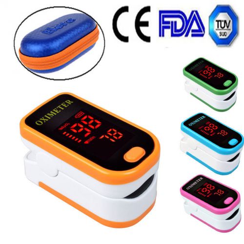 4C FDA LED Finger Tip Pulse Oximeter Blood Oxygen SpO2 PR Monitor + Pouch