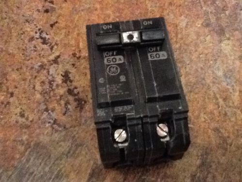 GE GENERAL ELECTRIC THQL2160  CIRCUIT BREAKER 2 POLE  60 AMP 240 VAC