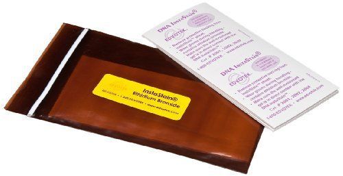 Edvotek 2002 InstaStain Ethidium Bromide, 7cm Length x 7cm Width, For 100 Gels